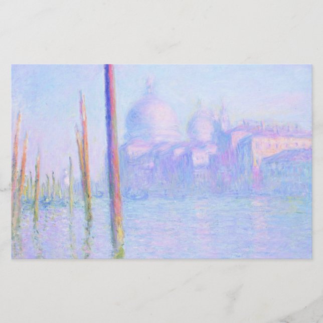 Papelaria Grande Canal em Veneza (por Claude Monet) (Frente)