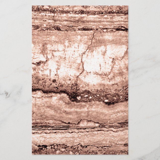 Papelaria Granito laranja moderno e castanho-bege (Frente)