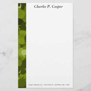 Papelaria Green Camo Letterhead