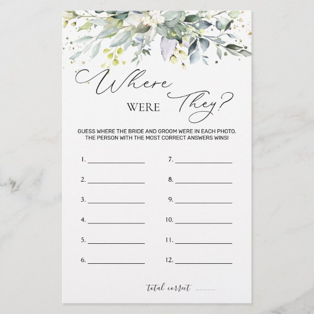 Papelaria Greenerescência De Jogo chá de panela Onde Eles Es (Frente)