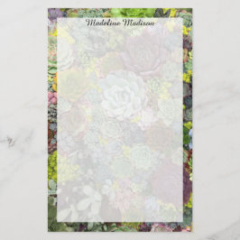 Papelaria Greenery Succulents