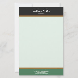 Papelaria Greve Negra Minimalista Moderna