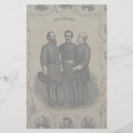 Papelaria Guerra Civil 🎖️ Heroes Generais Confederados