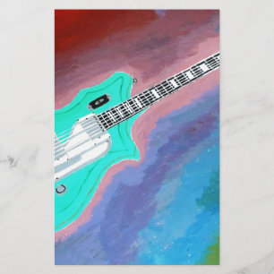 Papelaria Guitarra verde