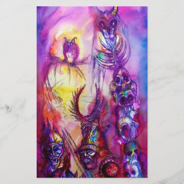 Papelaria HALLOWEEN MONSTERS / ORK WAR Fantasy (Frente)