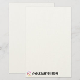 Papelaria Handle do Instagram Nome l Ícone de Mídia Social P