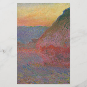 Papelaria Haystacks (por Claude Monet)