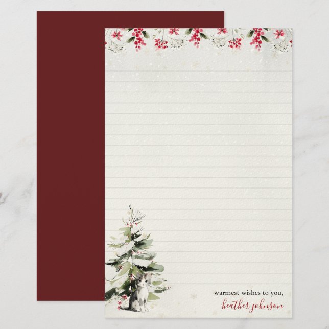 Papelaria Hearthlight Notes Inverno Kit Cozinhar Gatinho Per (Frente/Verso)