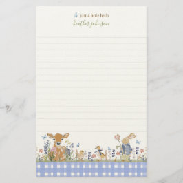 Papelaria Hearthlight Notes Primavera Suave Xadrez Prado