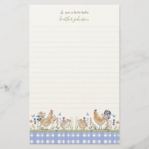 Papelaria Hearthlight Notes Primavera Suave Xadrez Prado