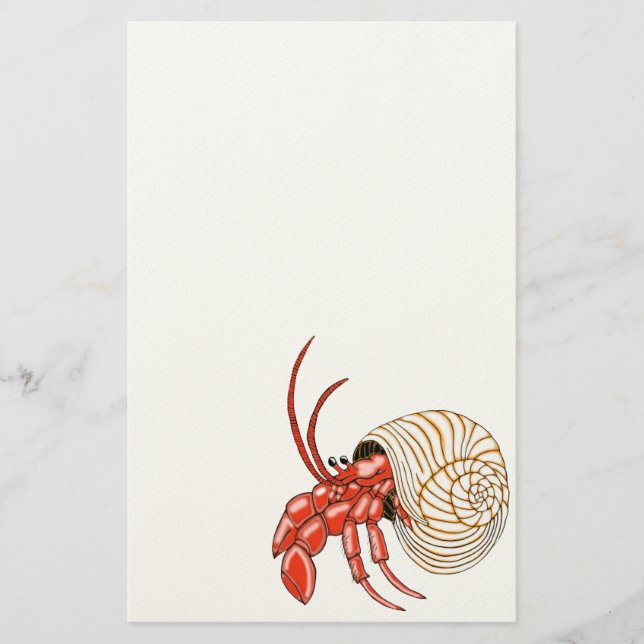Papelaria Hermit Crab Stationery (Frente)