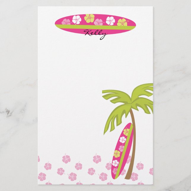 Papelaria Hibiscus Surfboard (Frente)