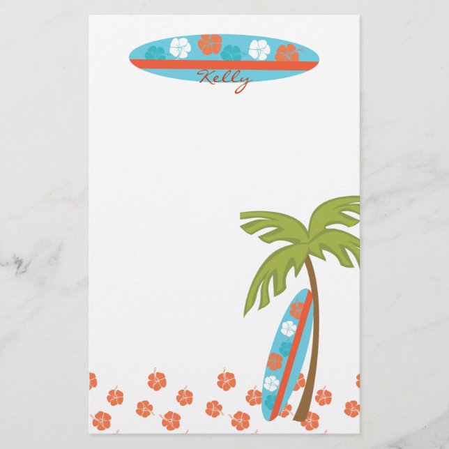 Papelaria Hibiscus Surfboard (Frente)