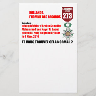 Papelaria Hollande Record Legion d'Honneur - Letterhead