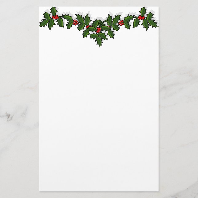 Papelaria Holly Garland Stationery (Frente)