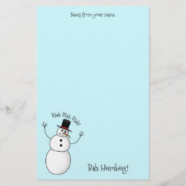 Papelaria Homem de neve extremamente rude