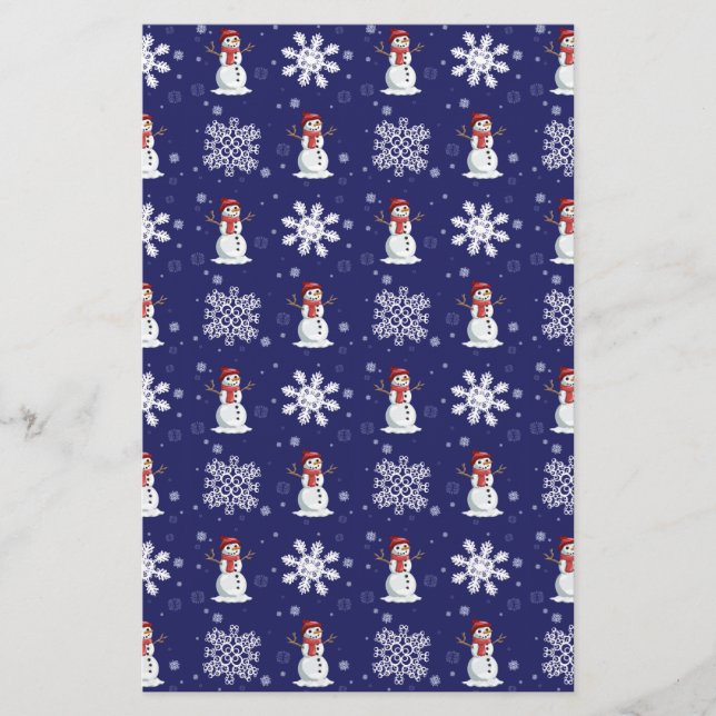 Papelaria Homens nevado (Frente)