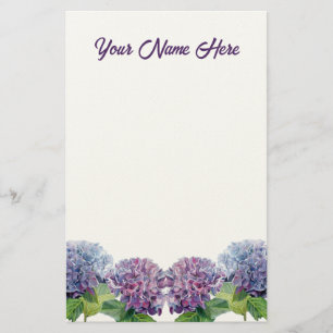 Papelaria Hortênsias Azuis Safira