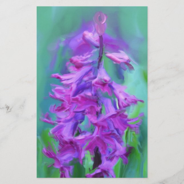Papelaria Hyacinth Flower (Frente)