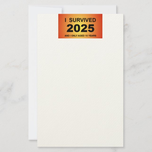 Papelaria I Survived 2025  (Frente)