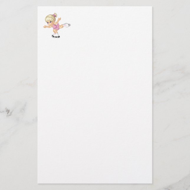 Papelaria Ice Skating Girl (Frente)