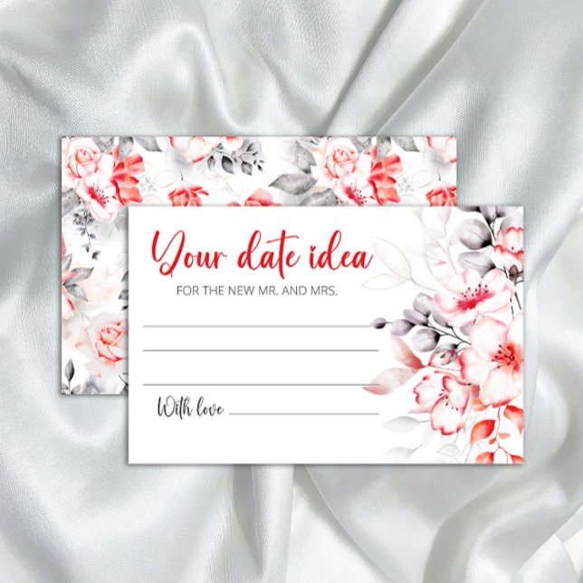 Papelaria Ideias de noite de encontro com flores em aquarela (Criador carregado)
