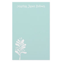 Ilustração Botânica Mínima da Flor da Planta Branc