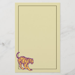 Papelaria Ilustração de Tigre de Gato Selvagem de Stripes Ro