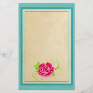 Papelaria Ilustração do rosa do rosa