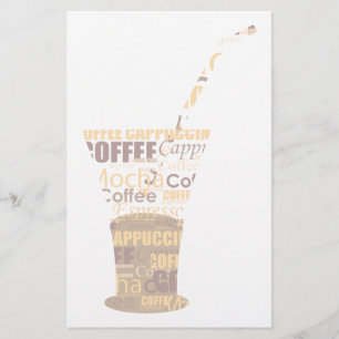 Papelaria Ilustração moderna do café