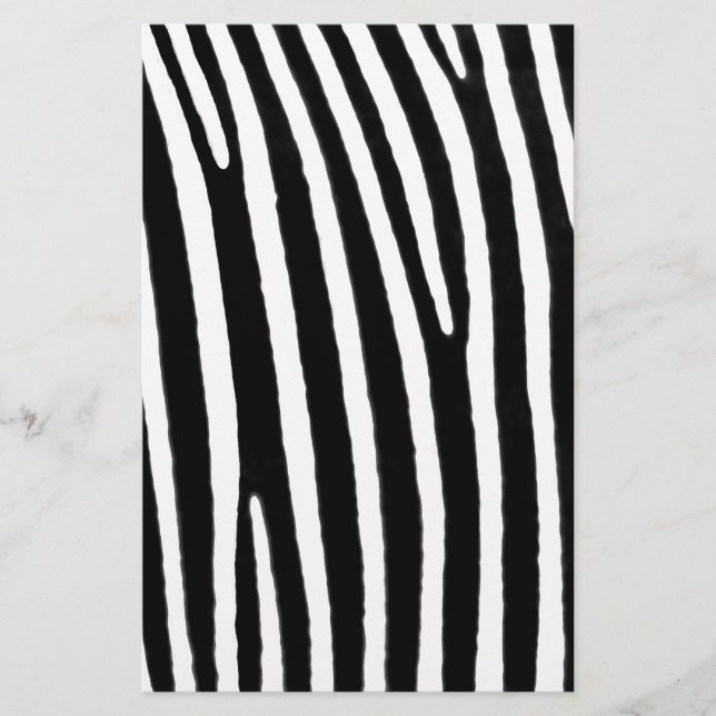 Papelaria Impressão animal zebra (Frente)