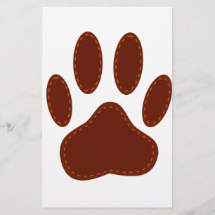 Papelaria Impressão de Pata de Cachorro