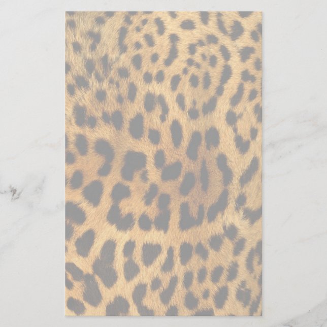Papelaria Impressão de peles de leopardo (Frente)