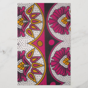 Papelaria Impressão de Tecido de Motif Art, Africano Colori