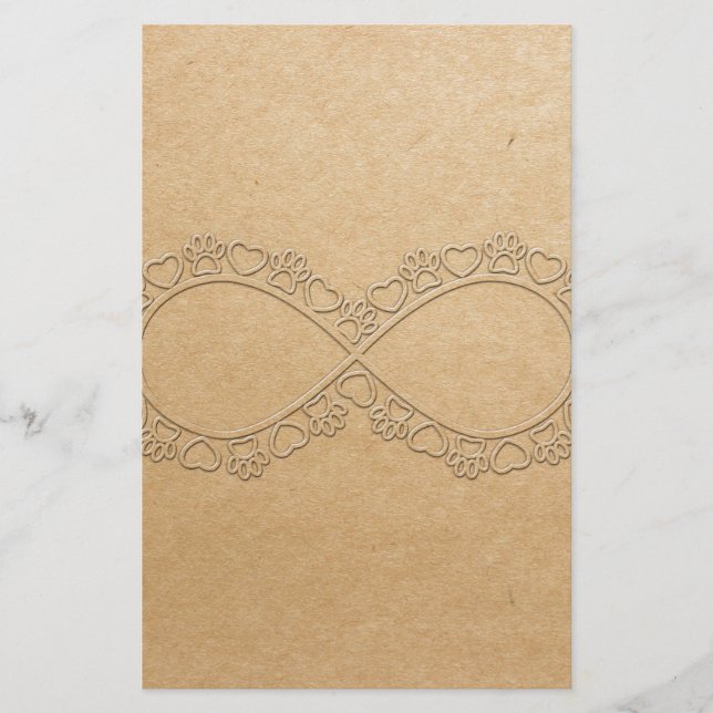 Papelaria Impressão Infinita De Cachorro (Frente)