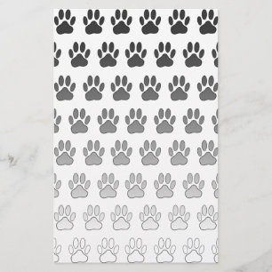 Papelaria Impressões de gráfico em preto-e-branco e Cinzas
