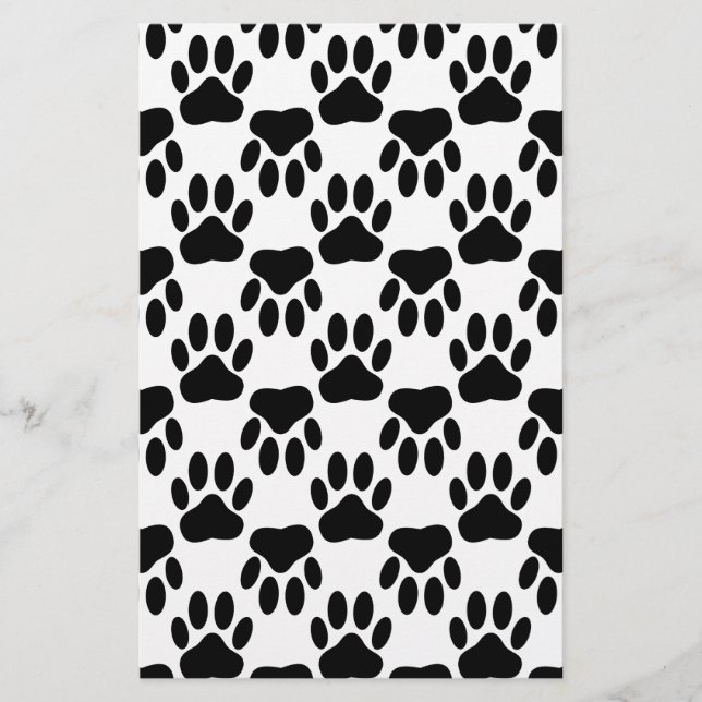 Papelaria Impressões De Pata De Cachorro Para Cima E Para Ba (Frente)