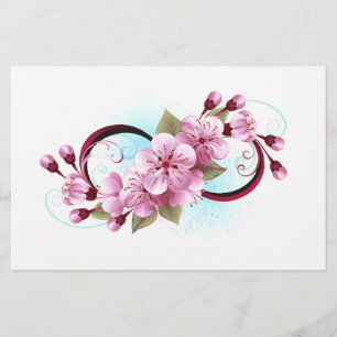 Papelaria Infinidade com Flores de Flor Sakura