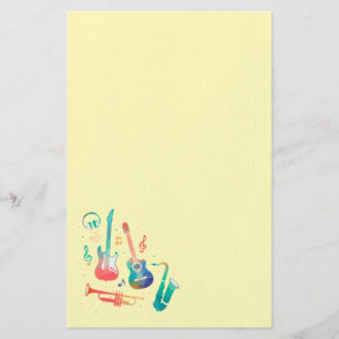 Papelaria Instrumentos musicais bonitos modernos