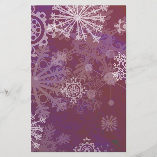 Papelaria Inverno roxo (Frente)