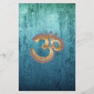 Papelaria Ioga de bronze azul Spiritualität de Ásia do