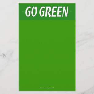 Papelaria Ir para o Papel de Carta Verde