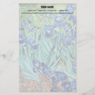 Papelaria Íris de Vincent van Gogh. Arte famosa.