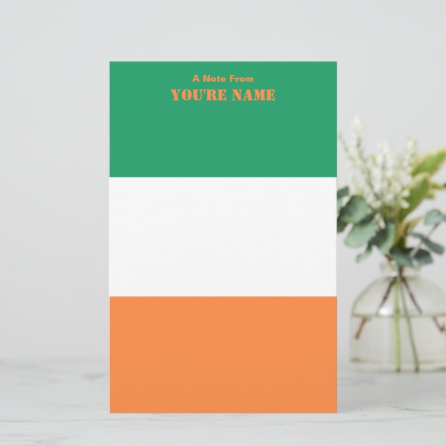 Papelaria Irish National Flag, Irish Standard, Banner (Em pé/Frente)