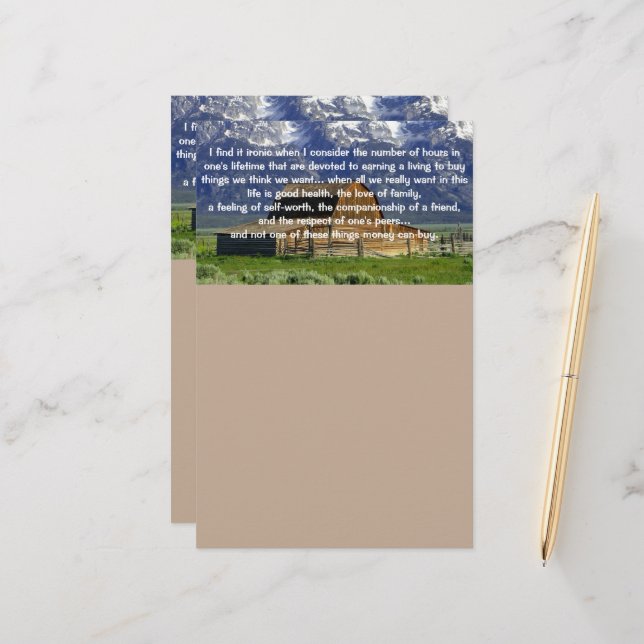 Papelaria Ironias da Vida Inspiracional (Frente/Verso In Situ)