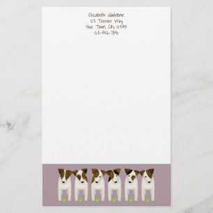 Papelaria Jack Russell Terrier amantes personalizados