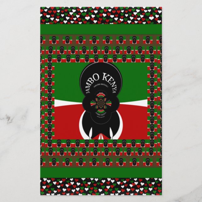 Papelaria Jambo Kenya Art Impressão (Frente)