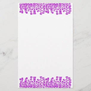 Papelaria Jardim Cibernético - Roxo