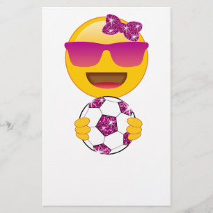 Papelaria Jogador de futebol Emoji para meninas