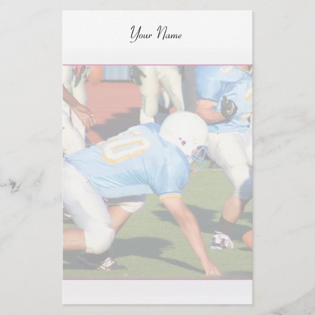 Papelaria Jogadores de futebol estacionários (Frente)